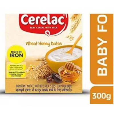 Nestle CERELAC Fortified Baby Cereal with Milk, Wheat Honey Dates – From 10 Months, 300g Box Pack